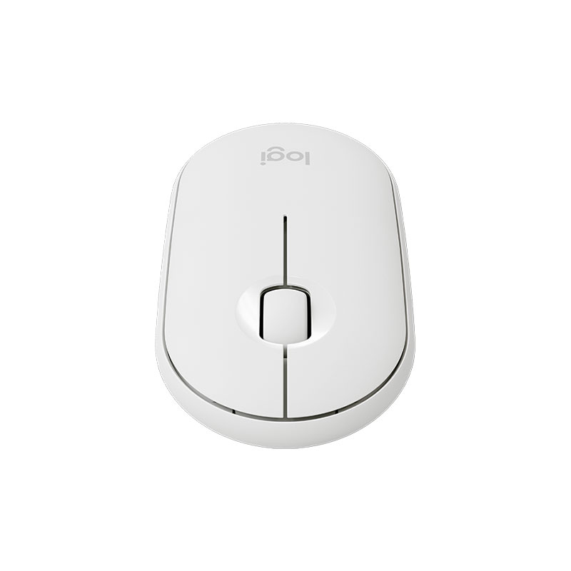 Logitech M350 Pebble USB Wireless/Bluetooth Mouse - White