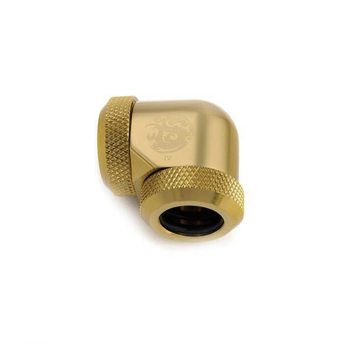 Bitspower 90-Degree Dual Multi-Link Fitting For OD 12mm - True Brass