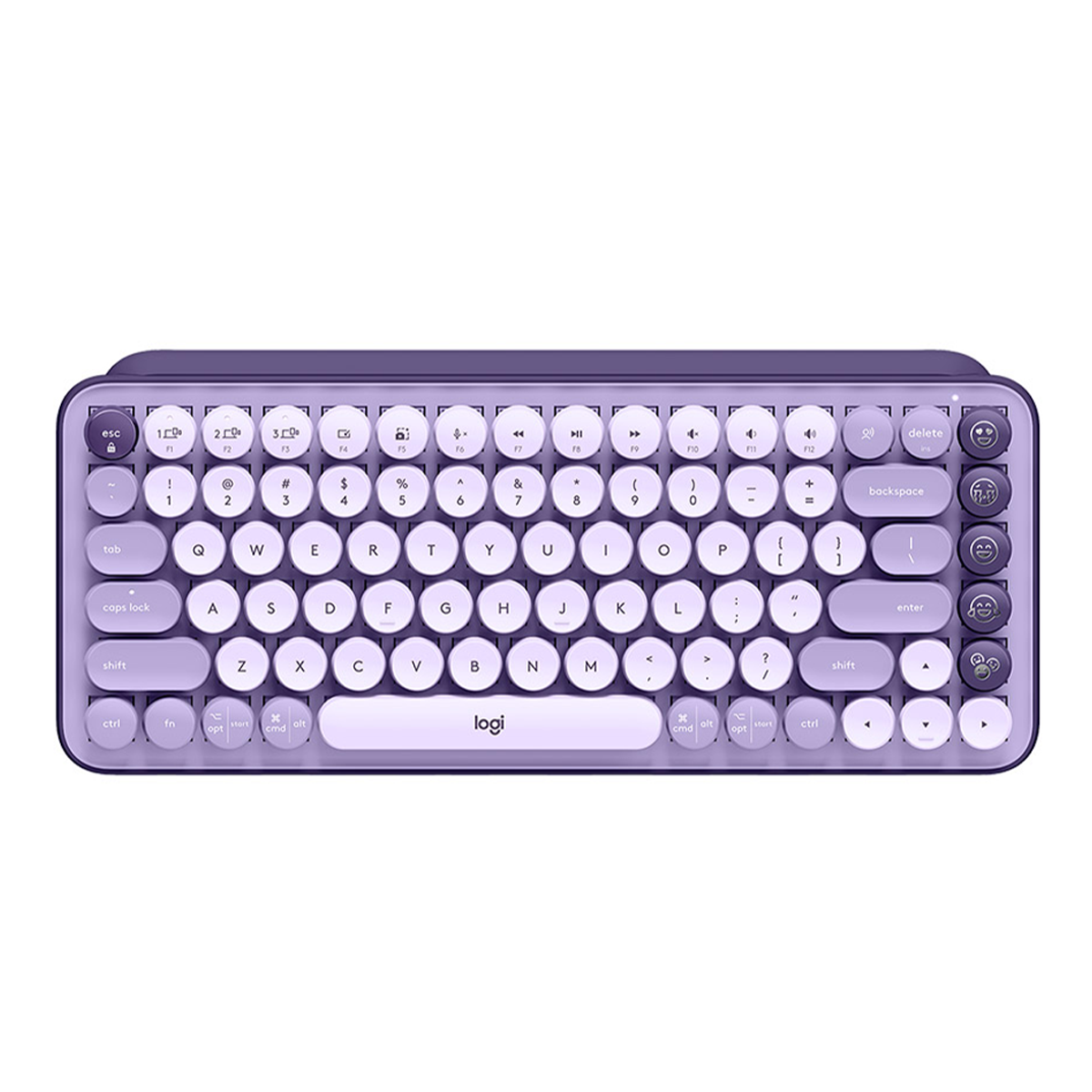 Logitech POP Keys Wireless Mechanical Keyboard With Emoji - Cosmos Lavender