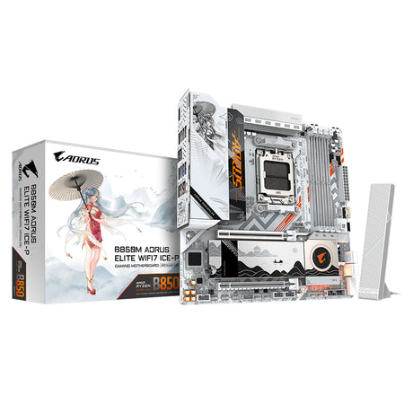 Gigabyte B850M AORUS ELITE WIFI7 ICE-P mATX Motherboard