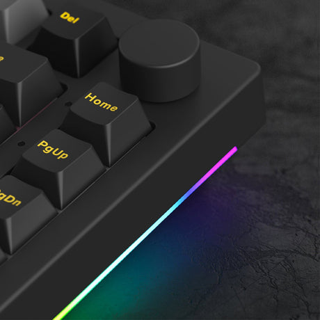 Akko 5075B Plus Black and Gold 75% RGB Wireless Mechanical Keyboard - Cream Yellow Switch ***Showroom Demo Unit***