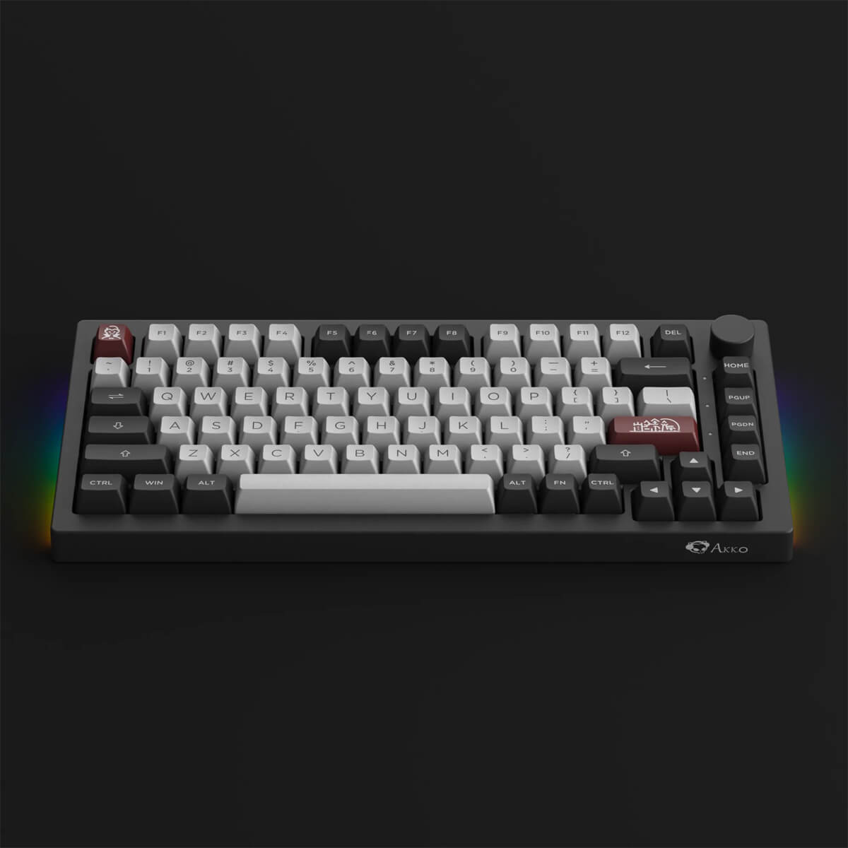 Akko 5075B Plus Dracula Castle Wireless RGB Mechanical Keyboard Hot-Swap Cream Yellow Switch