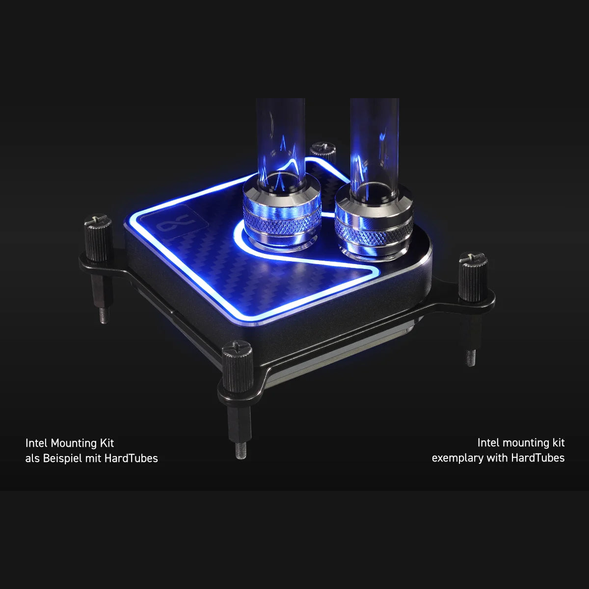 Alphacool Core 1 ARGB CPU Waterblock - Aurora Carbon