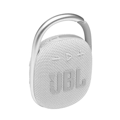 JBL Clip 4 Bluetooth Speaker with Carabiner - White