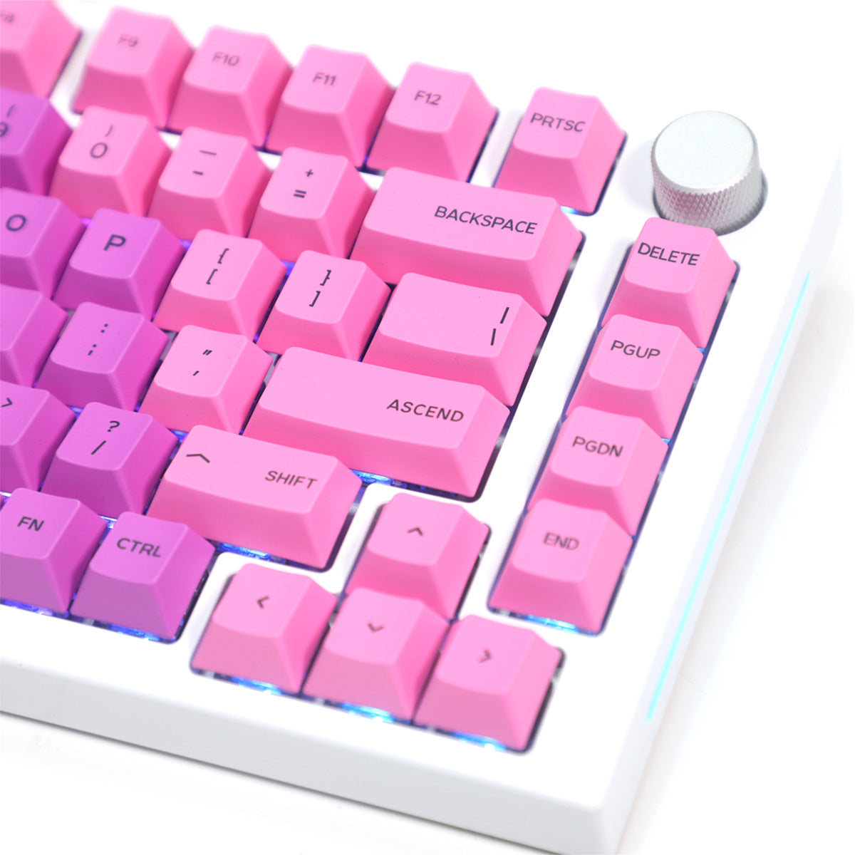 Glorious GMMK Pro 75% Custom Mechanical Keyboard Linear Switch - Lunar Blossom