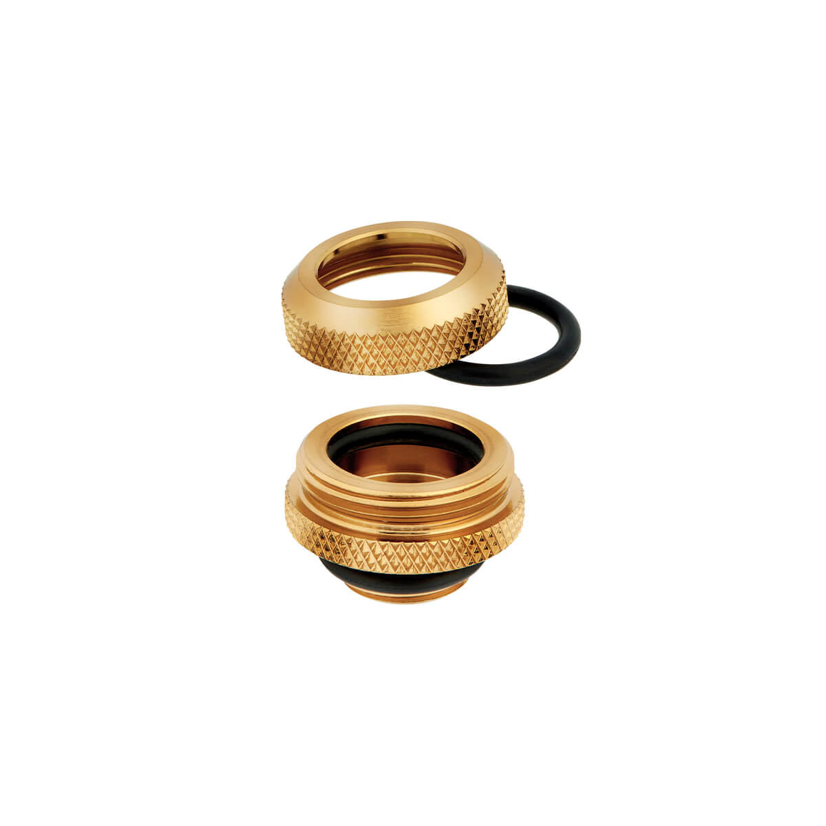 Corsair Hydro X Series XF Hardline 14mm Compression Fittings 4 Pack - Gold