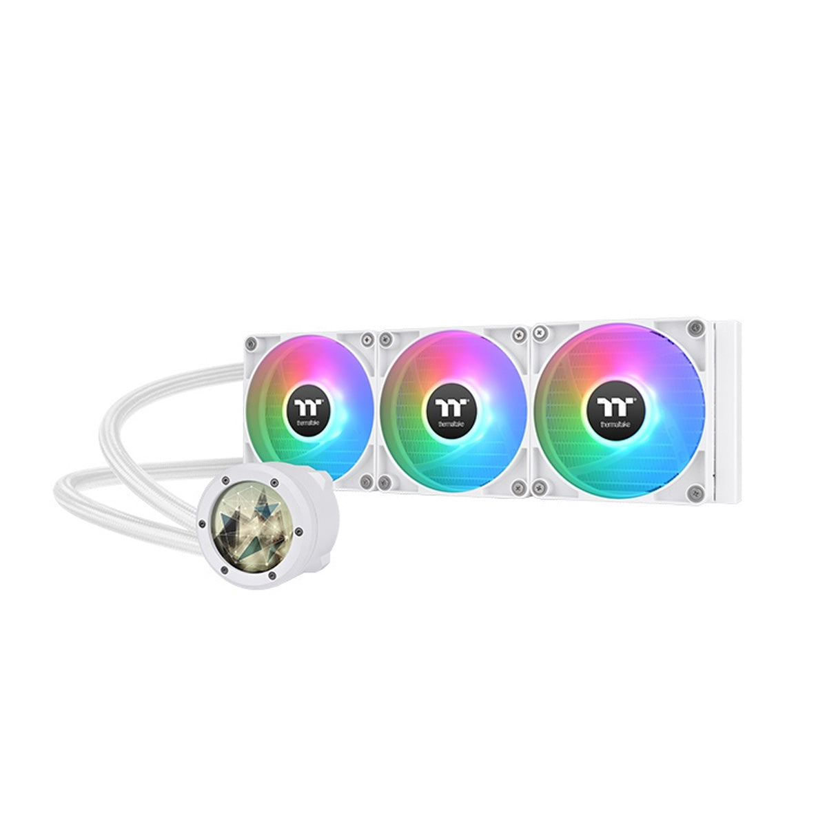 Thermaltake TH360 V2 Ultra 360mm ARGB LCD AIO Liquid CPU Cooler - White