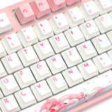 Varmilo VEM87 Sakura R2 TKL Mechanical Keyboard - EC Daisy V2 Linear Switch