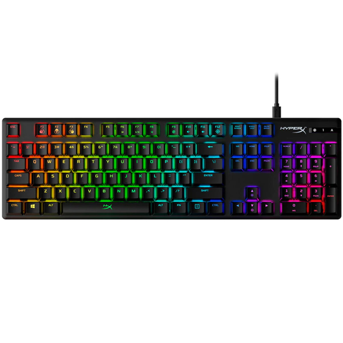 HYPERX Alloy Origins RGB Mechanical Gaming Keyboard, Aqua Switch, US Layout