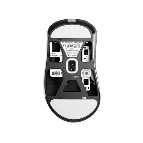 Pulsar Xlite CrazyLight Medium Wireless Gaming Mouse - Jet Black