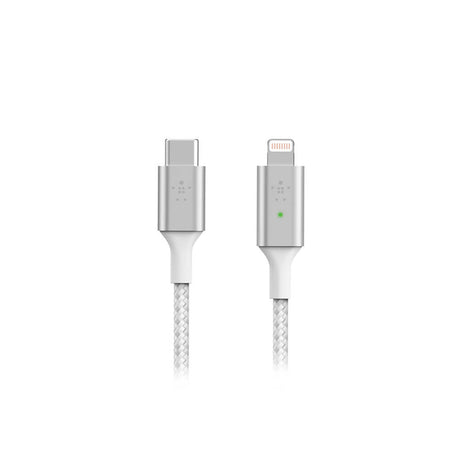 Belkin Smart LED USB-C to Lightning Cable - White