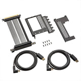 CableMod Vertical PCI-e Bracket Triple Slot Edition with PCI-e 4.0 Riser Cable (Black, HDMI + DisplayPort)