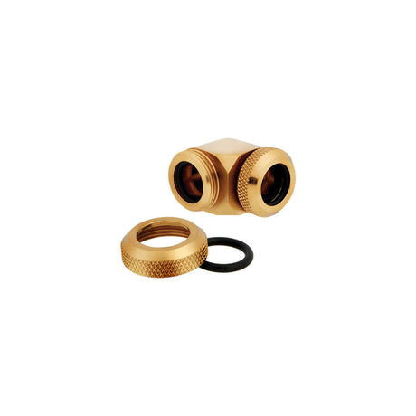 Corsair Hydro X Series XF Hardline 12mm 90° Angled Compression Twin Pack - Gold