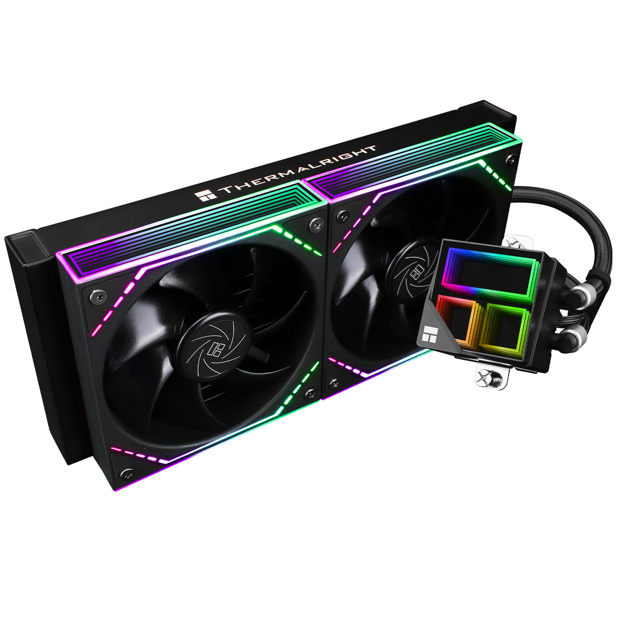 Thermalright Frozen Infinity 240 Black AIO Liquid CPU Cooler TLM12W Fans - Bulk Pack