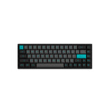 Akko 3068B Plus Black & Cyan Hot-Swappable Wireless RGB Keyboard Jelly Pink Switch