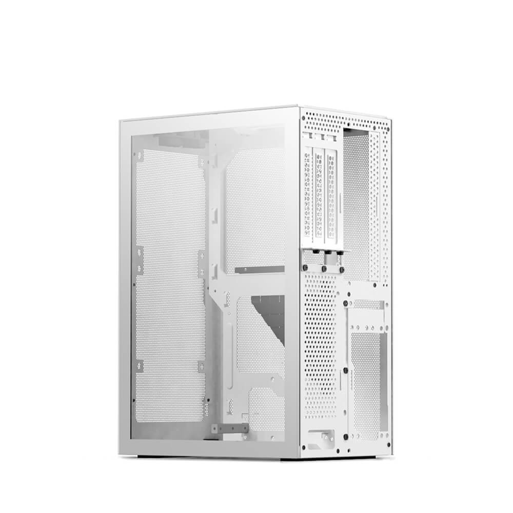 Ssupd Meshlicious Mini ITX Case - Tempered Glass - White - PCIE 3.0