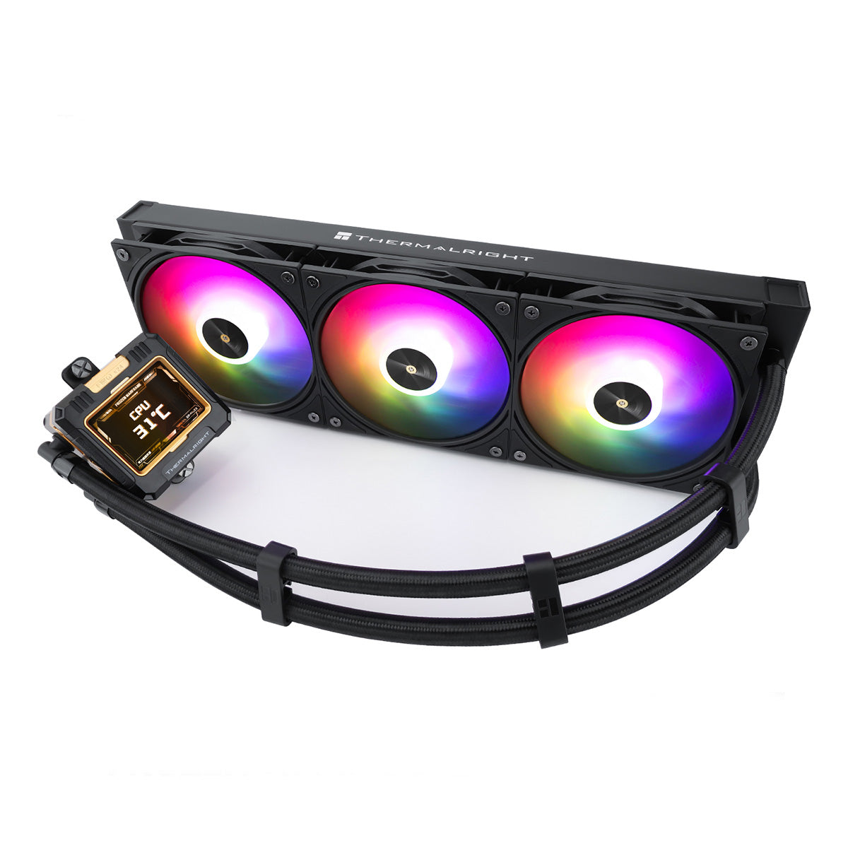 Thermalright Frozen Warframe LCD 360mm CPU Liquid Cooler - Black