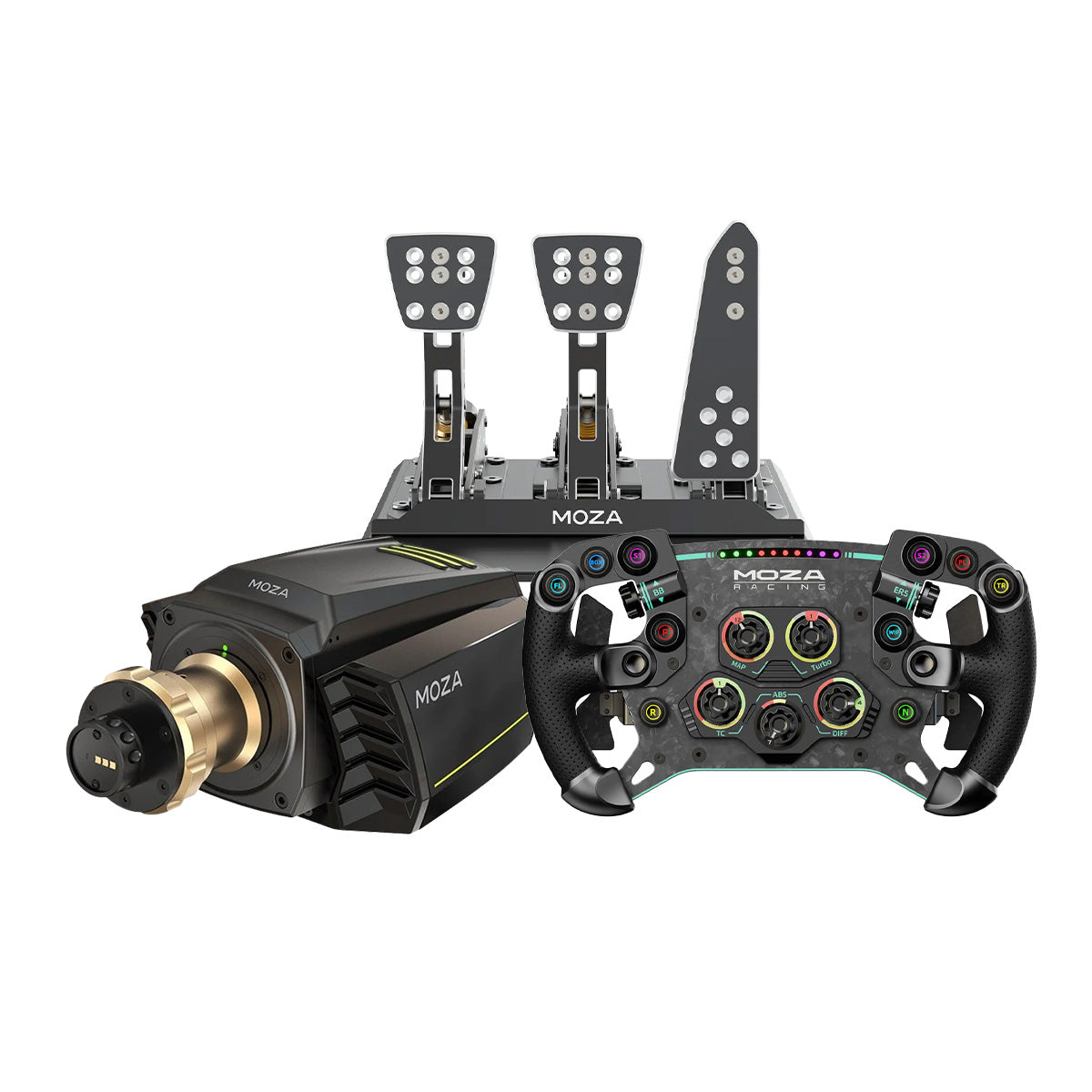 Moza R21 V2 + CRP Pedals + GS V2 Wheel Bundle – Computer Lounge