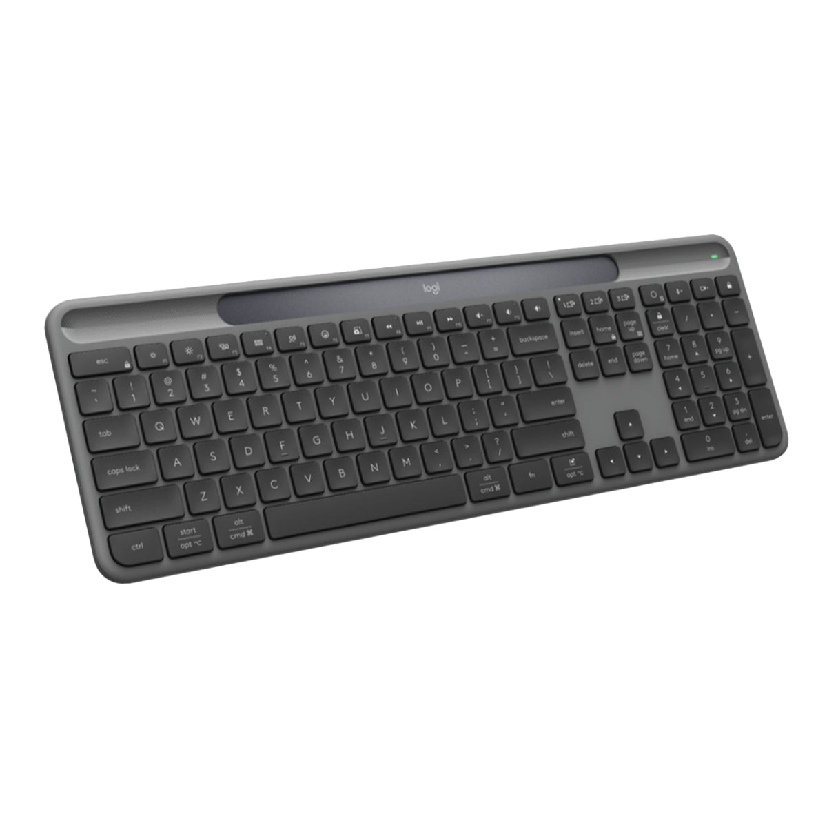 Logitech K980 Signature Slim Solar+ Wireless Keyboard - Graphite