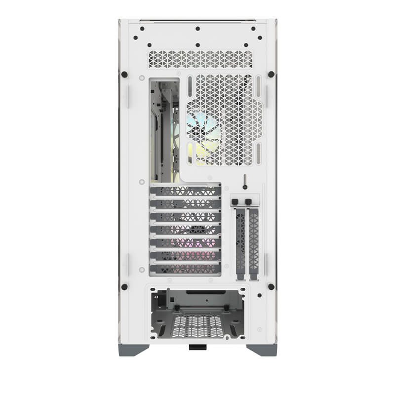 Corsair iCUE 5000X RGB Tempered Glass Mid-Tower Case - White