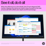 HP E27q G5 27" QHD IPS Monitor No Stand