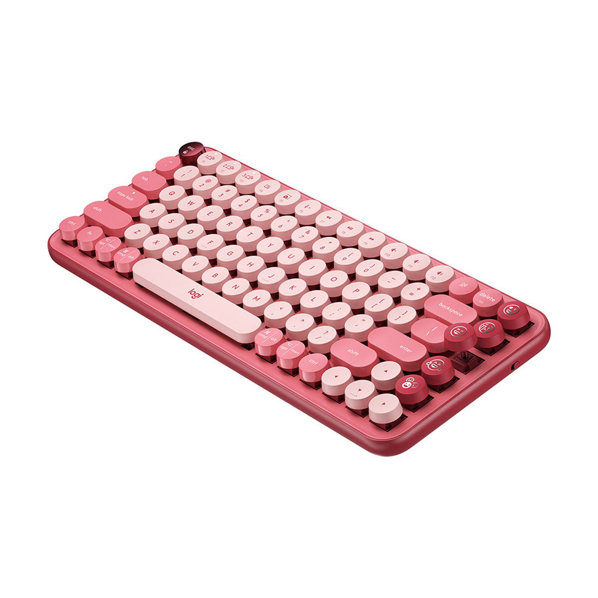 Logitech POP Keys Wireless Mechanical Keyboard With Emoji - Rose