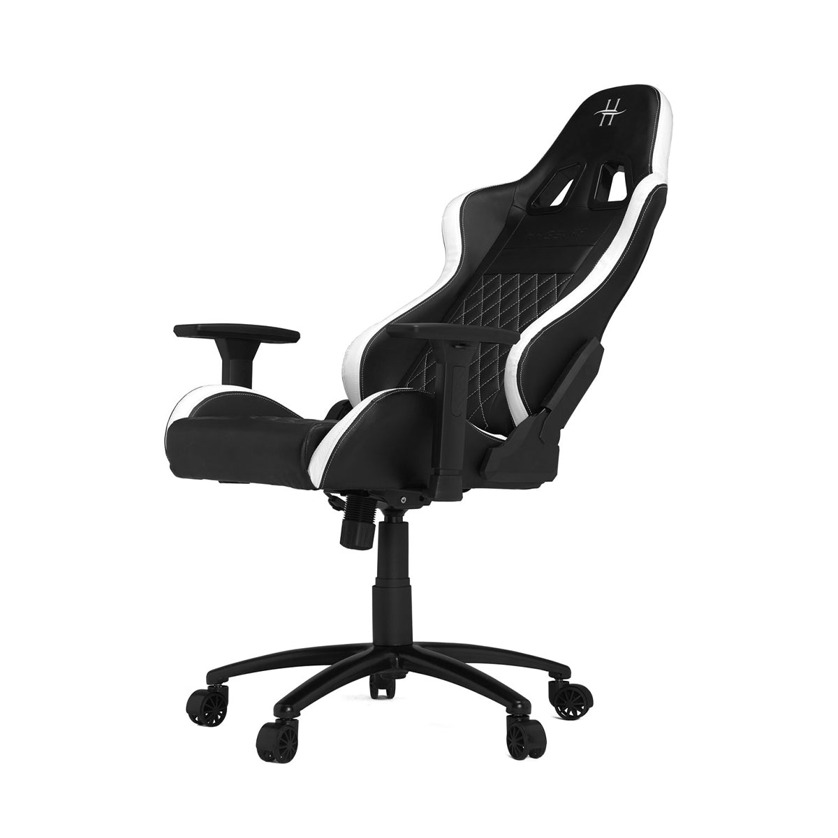 VERTAGEAR XL500 Gaming Chair Black and White with Headrest/Lumbar Pillows