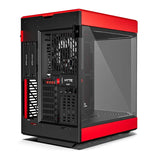 HYTE Y60 Tempered Glass Mid Tower Case Red and Black