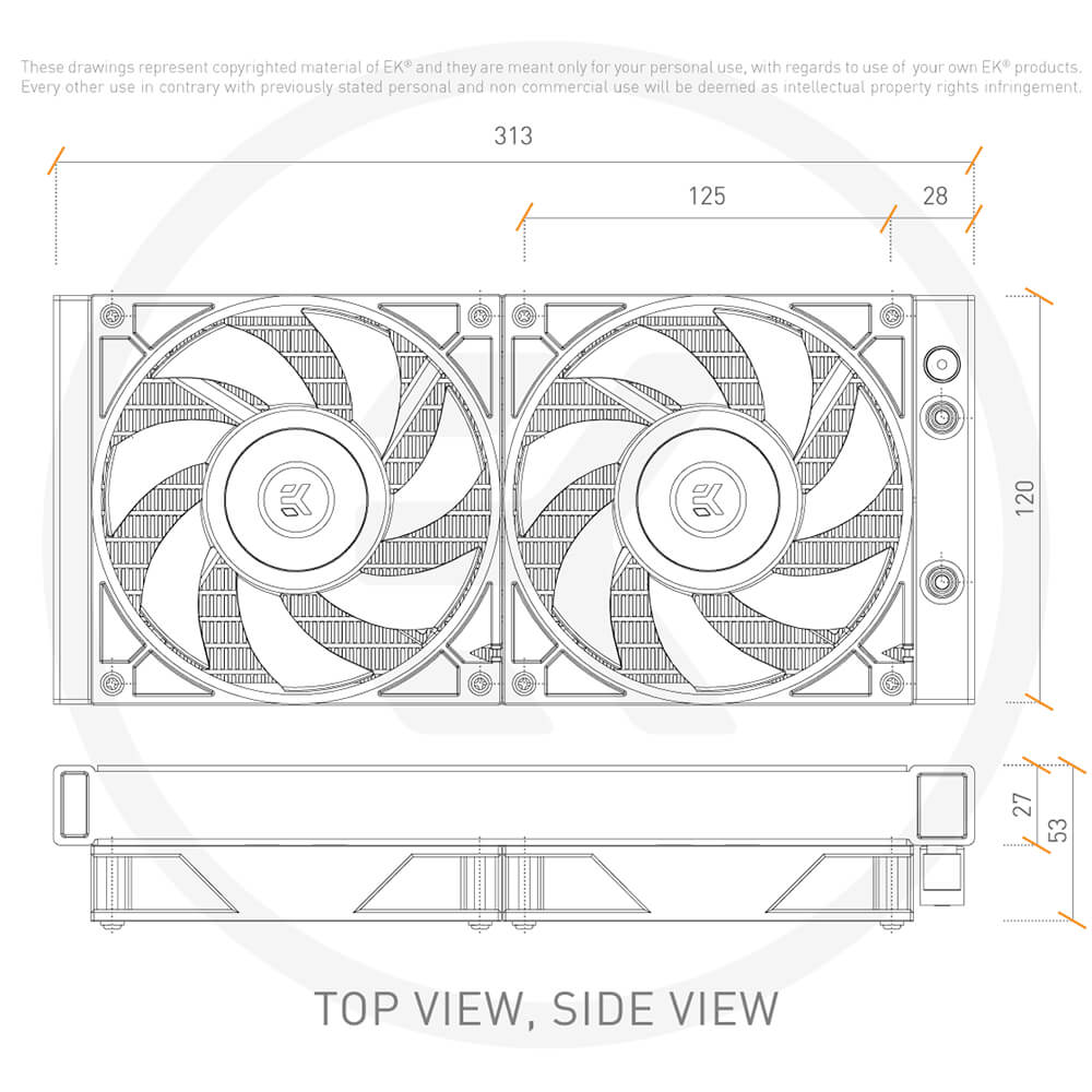 EKWB EK-AIO 280 D-RGB CPU Cooler