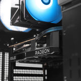 Gravity RR RX 7600 Ryzen 5 5500 Gaming PC - BLACK