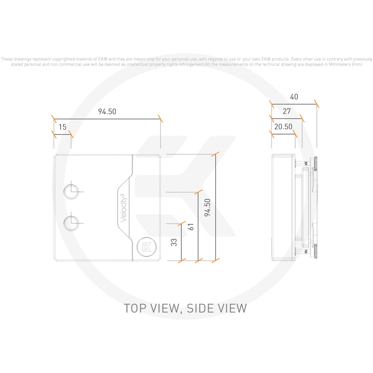 EKWB EK-Quantum Velocity?? Direct Die D-RGB - 1700 Nickel + Plexi