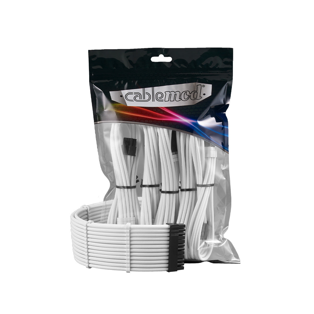 CableMod Pro ModMesh Sleeved 12VHPWR StealthSense Cable Extension Kit - White