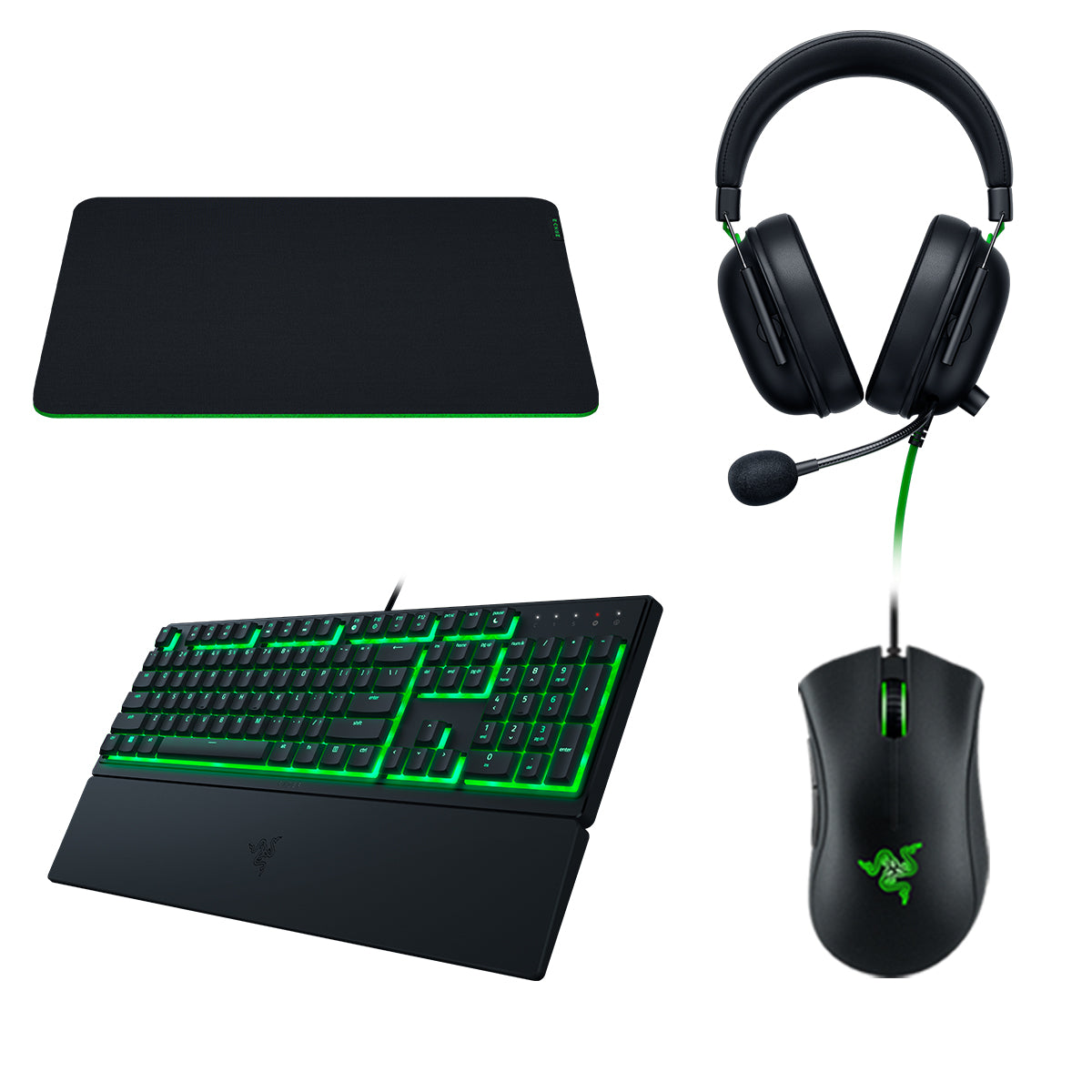 Razer Rapid-Fire Bundle: Mouse, Keyboard, Headset, Mouse Pad