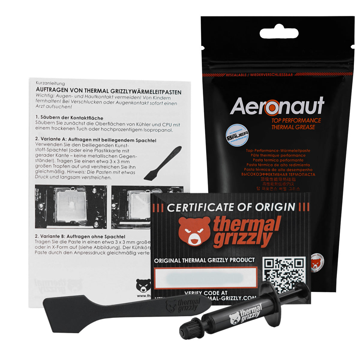 Thermal Grizzly Aeronaut Thermal Compound 1 Gram - OEM