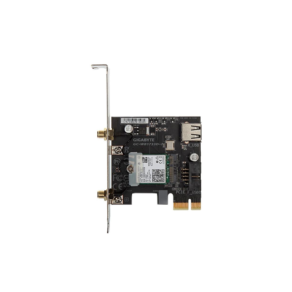 Gigabyte WB1733D-I MU-MIMO Dual-Band AC1733 + Bluetooth 5.0 PCI-E Wireless Adapter