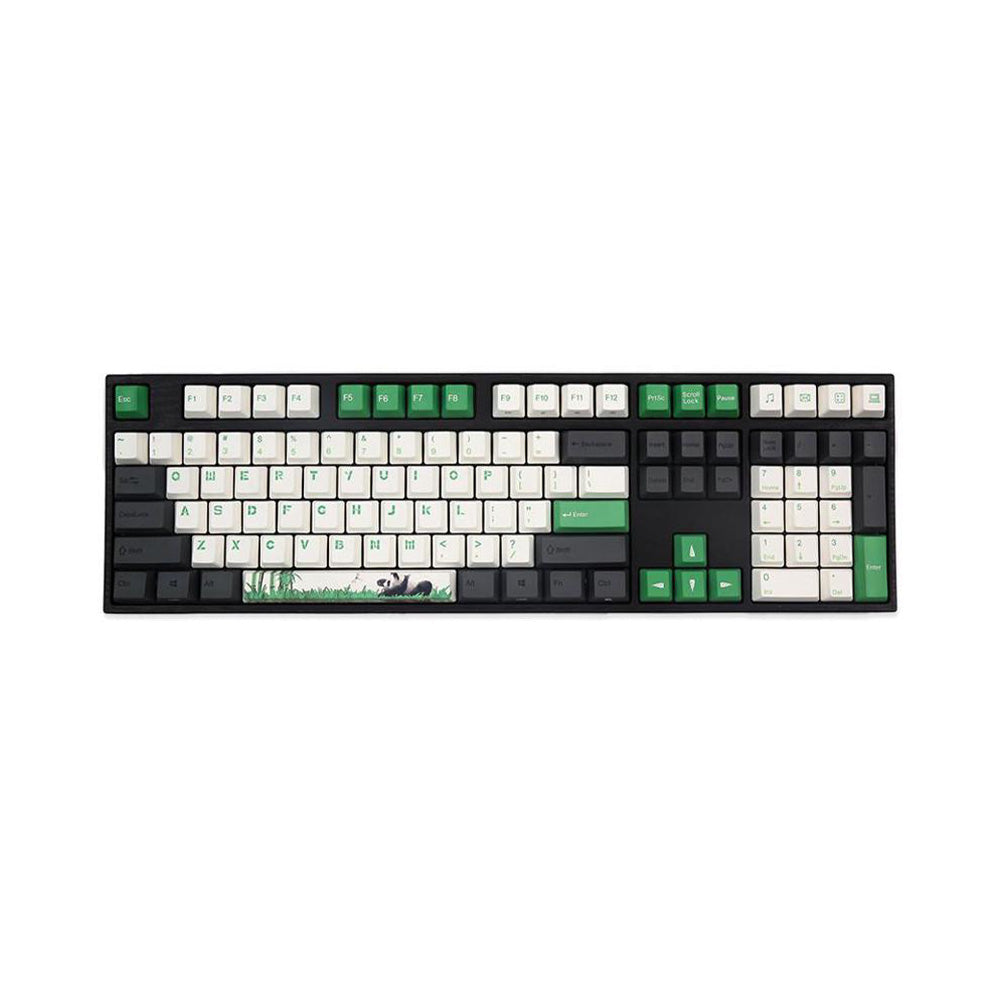 Varmilo VA108 Panda R2 White LED Dye Sub PBT Mechanical Keyboard - Cherry MX Brown