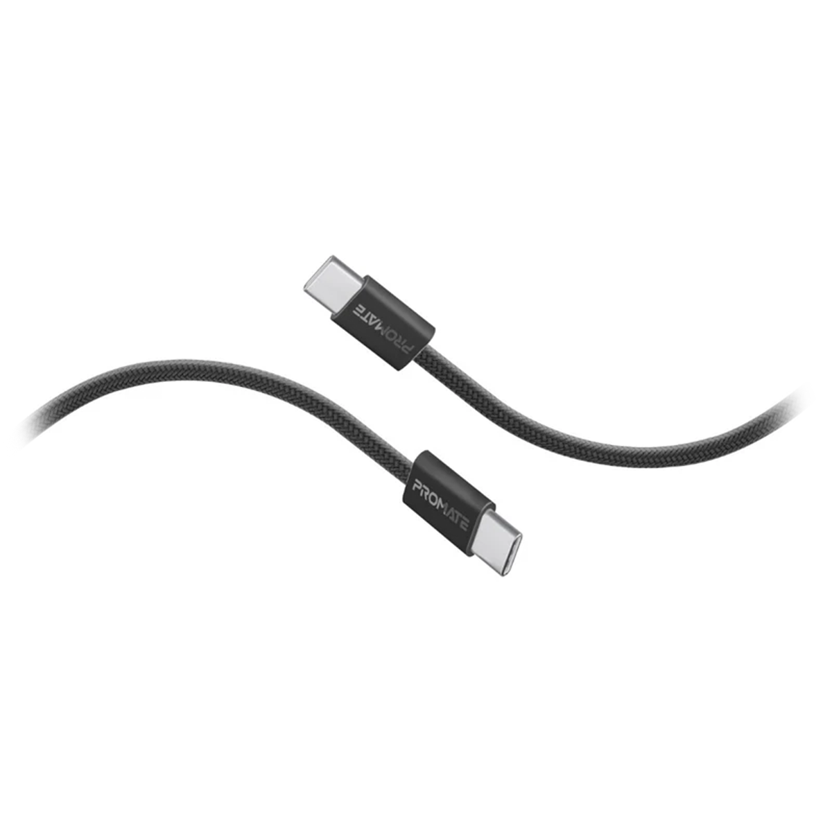 Promate USB-C To USB-C Braided Cable - 2m