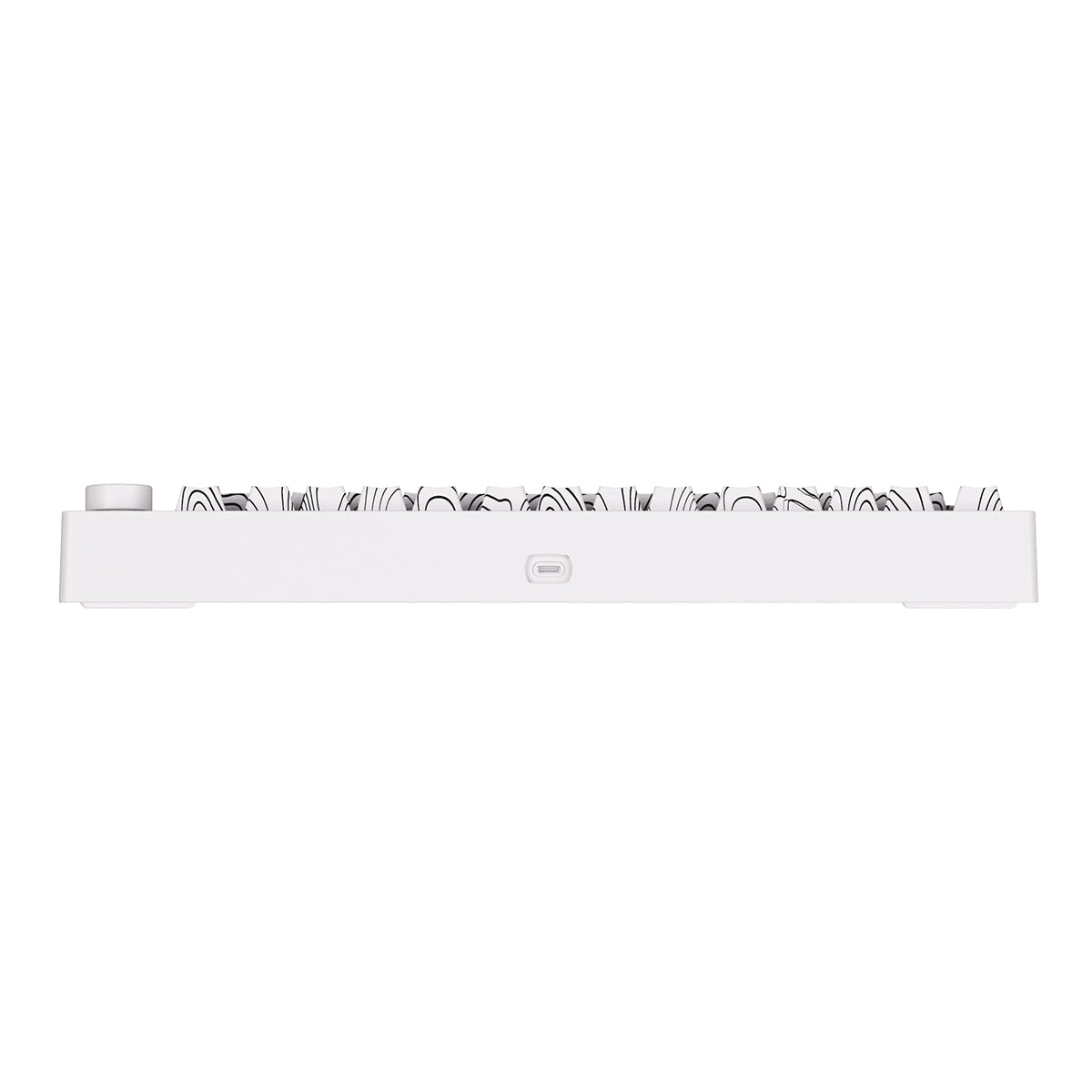 Akko Monsgeek M1 V5 VIA 75% Wireless Aluminium Mechanical Keyboard Piano Pro V3 Switch - Contour Lines White