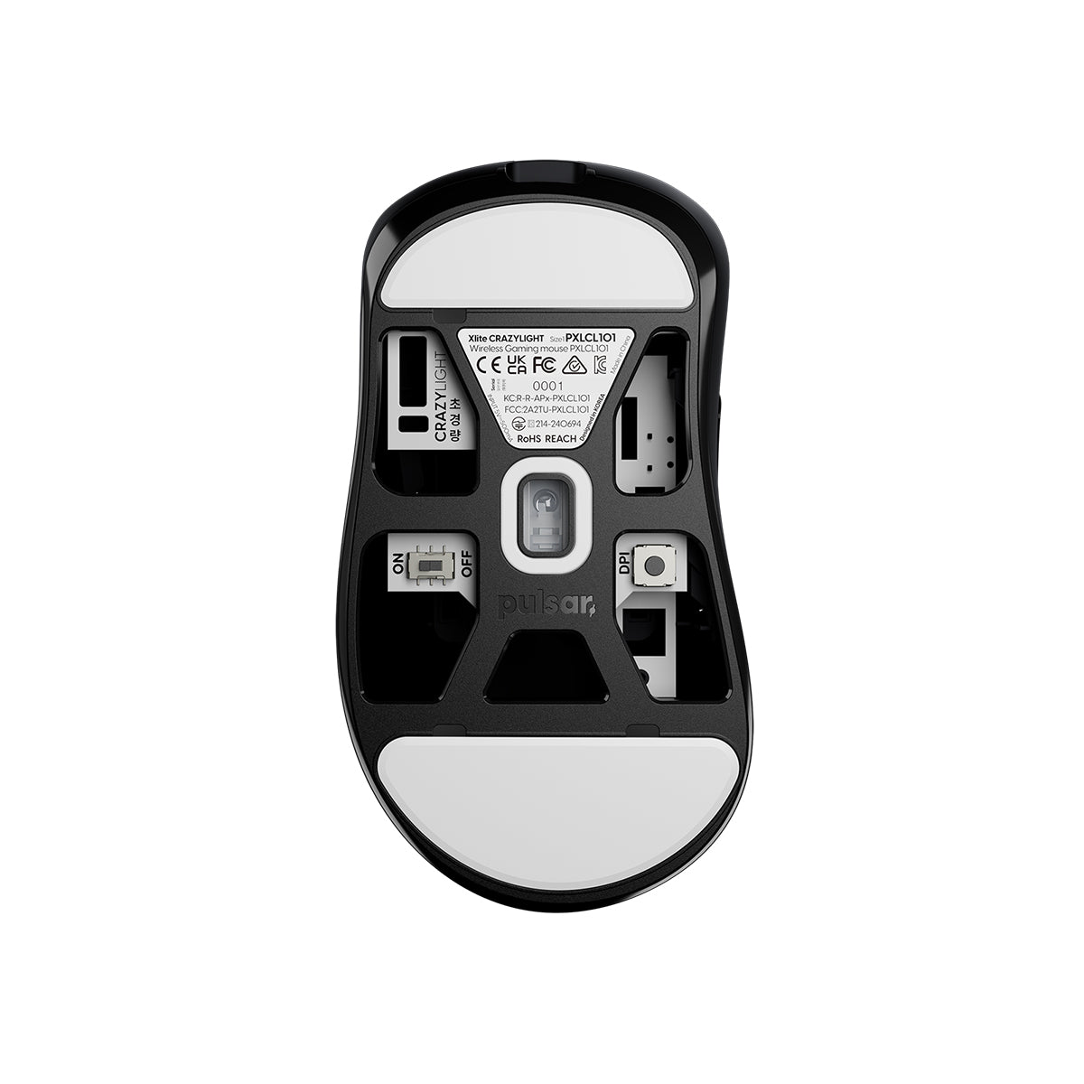 Pulsar Xlite CrazyLight Wireless Gaming Mouse - Jet Black