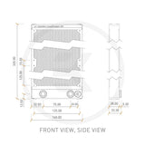 EKWB EK-CoolStream SE280 Double 28mm Thickness Radiators (3831109860496)