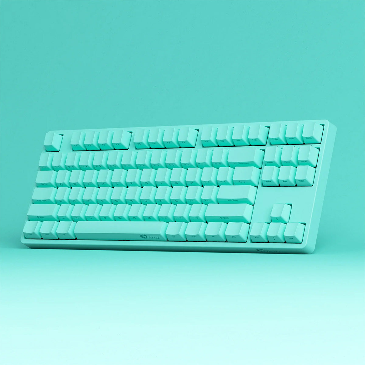 Akko 5087S Mint 80% TKL RGB Wireless Mechanical Keyboard - Creamy Yellow Switch