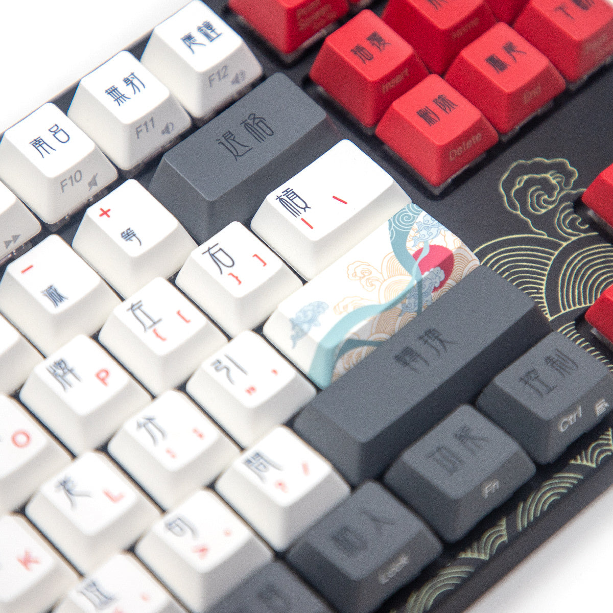 Varmilo VEM108 Beijing Opera Mechanical Keyboard - EC Rose V2 Linear Switch