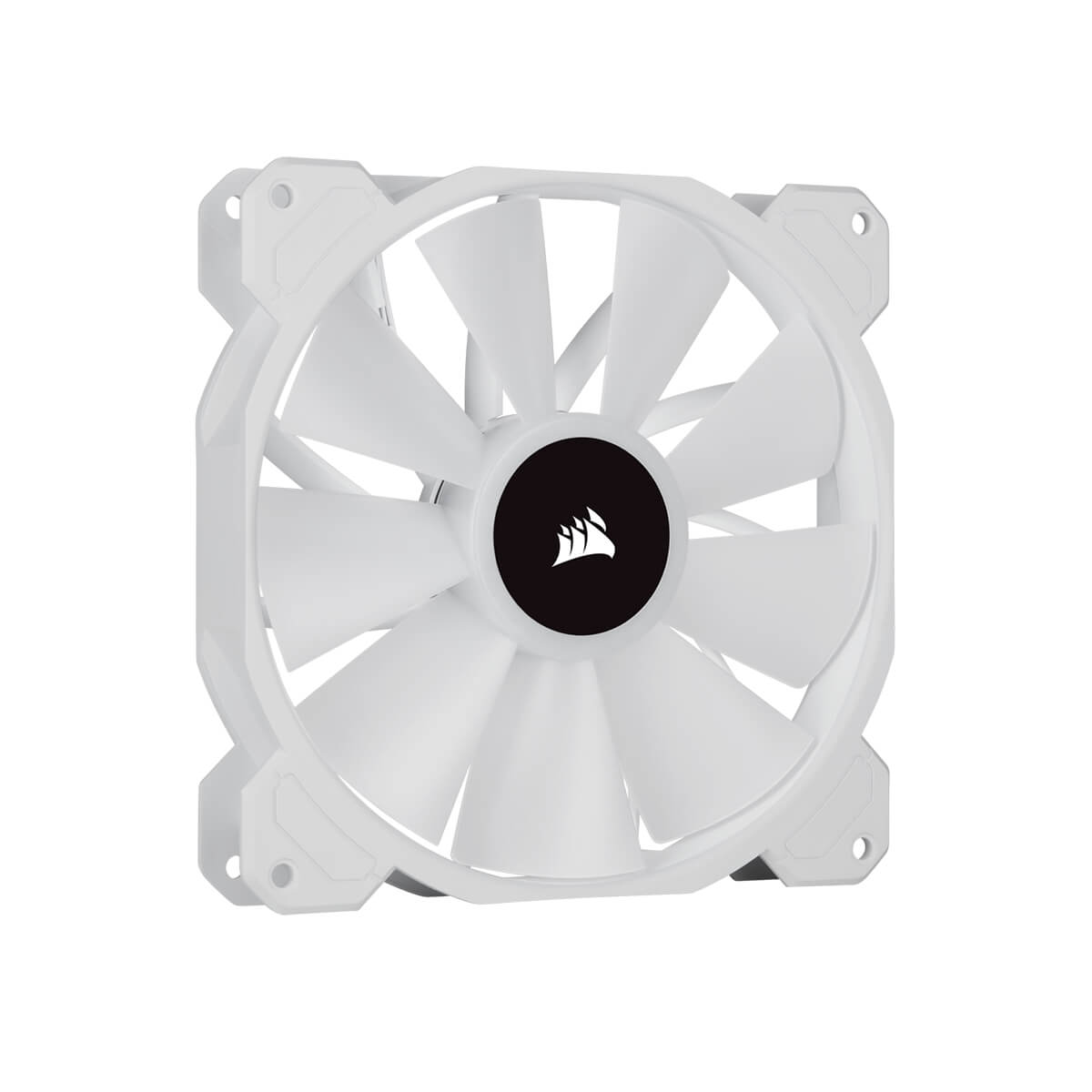 Corsair iCUE SP140 RGB ELITE White Performance 140mm PWM Fan - Dual Pack with Lighting Node