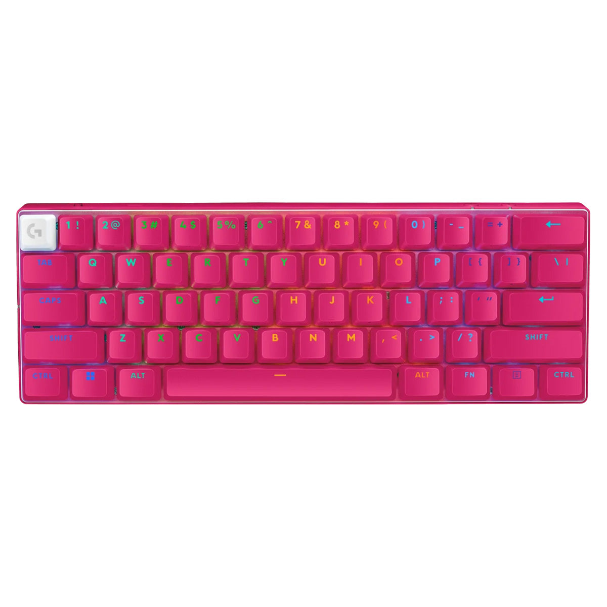 Logitech G Pro X 60 Lightspeed Wireless Gaming Keyboard - Magenta Tactile