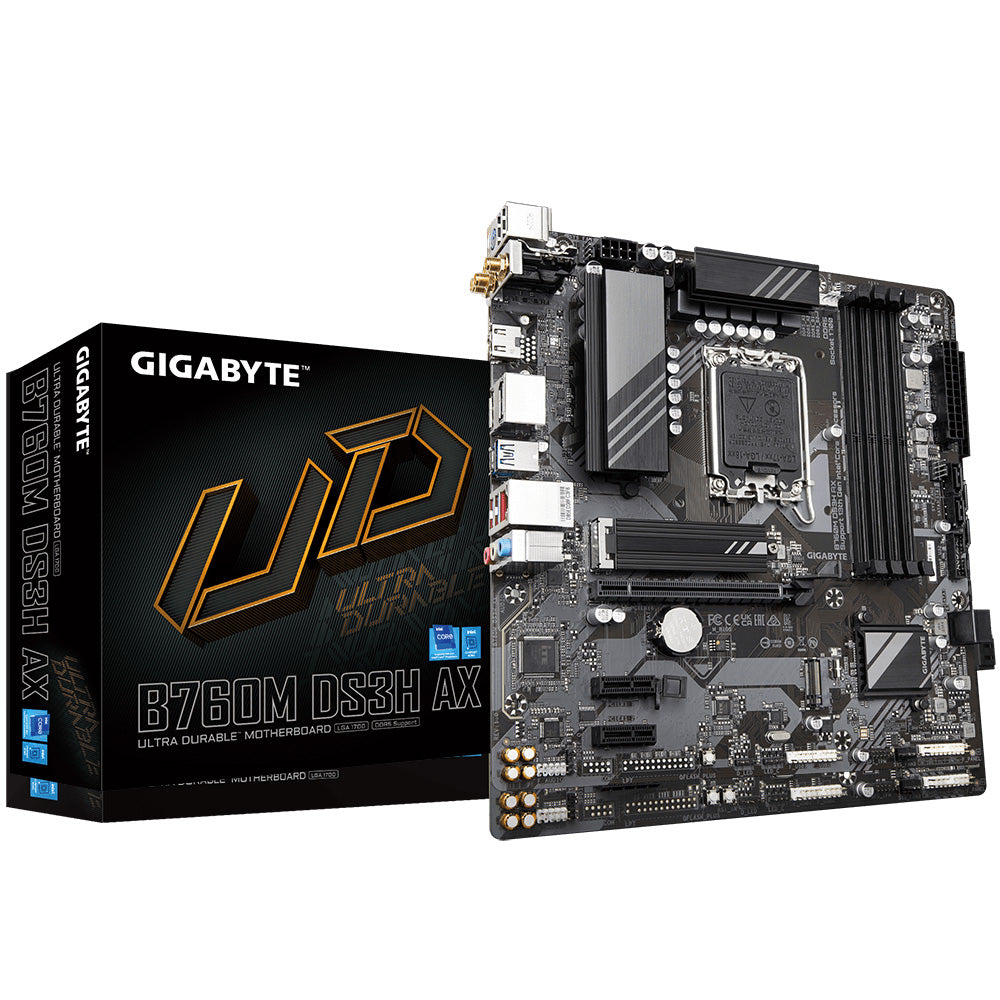 Gigabyte B760M DS3H AX DDR5 mATX Motherboard