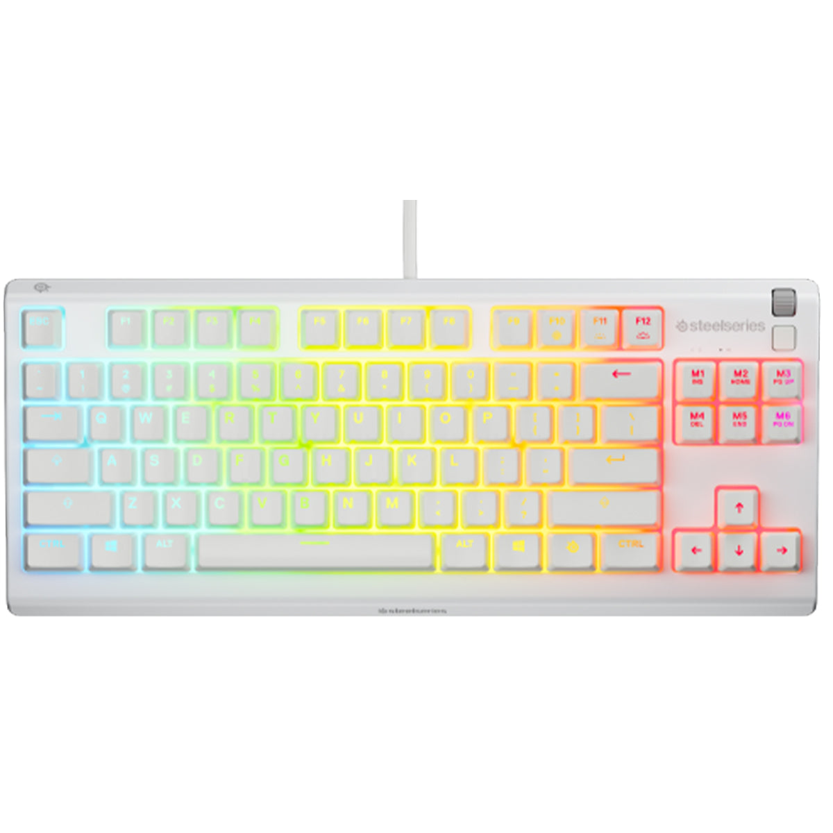 SteelSeries Apex 3 TKL Wired RGB Gaming Keyboard - White