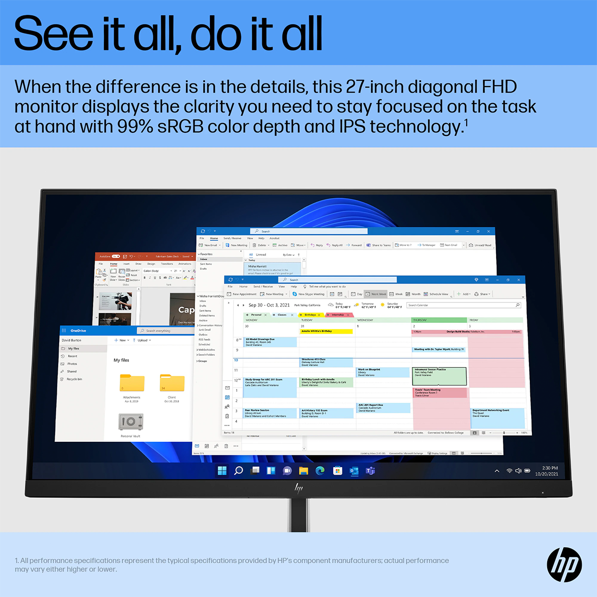 HP E27 G5 27" FHD IPS Monitor