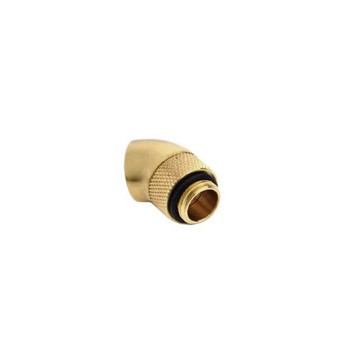 Bitspower Rotary 45-Degree Extender Fitting - True Brass