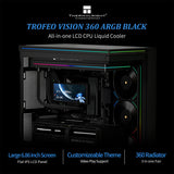 Thermalright Trofeo Vision 360 360mm LCD AIO Liquid CPU Cooler - Black