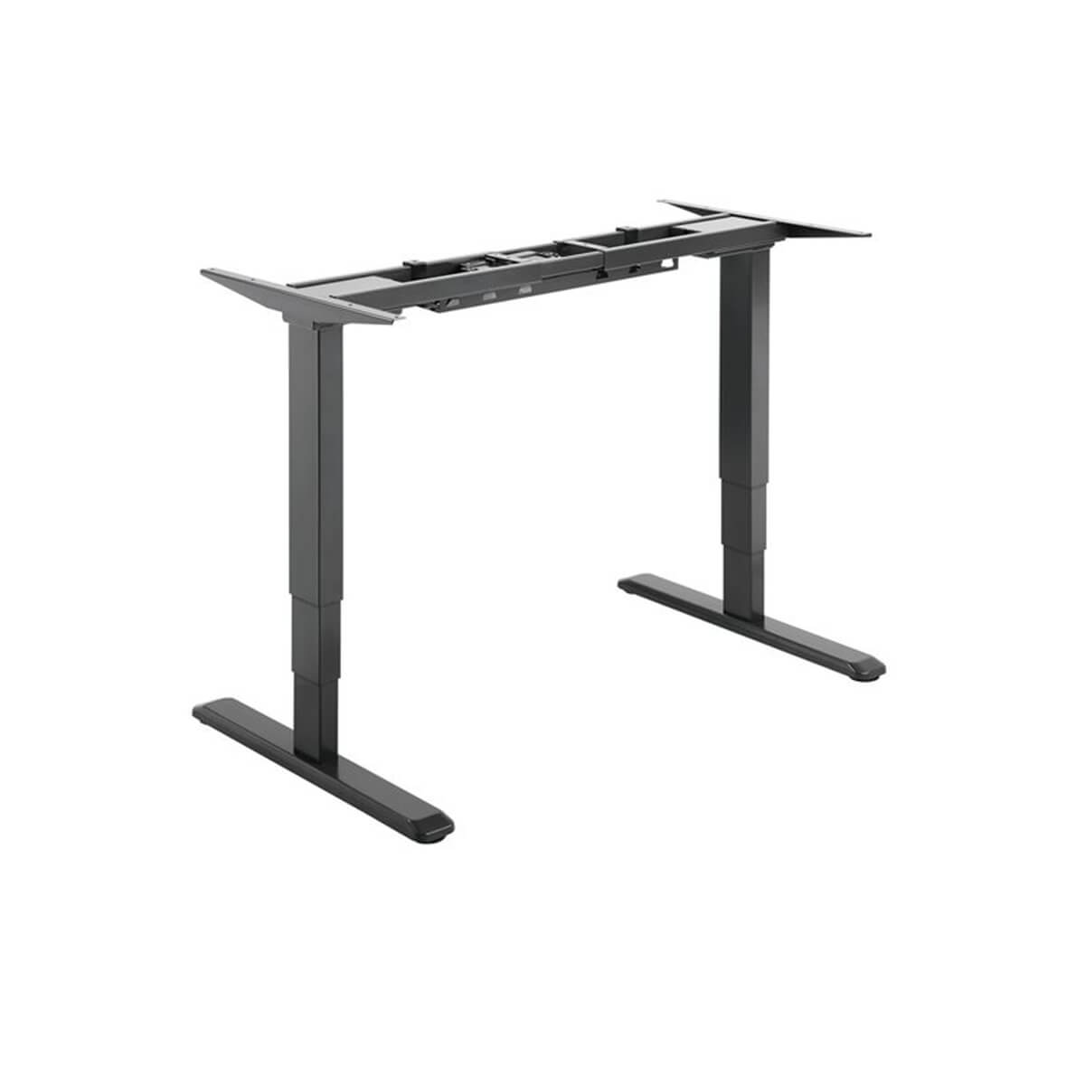 Brateck Lumi Dual Motor Electric Sit-Stand Desk Frame With 3-Stage Reverse Motor Black Colour